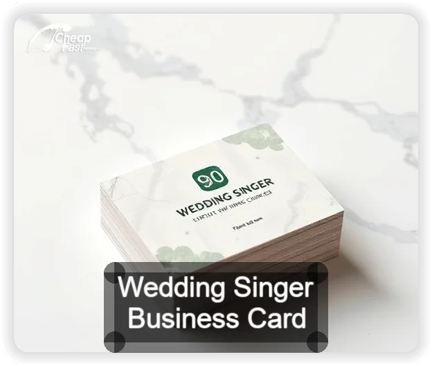Wedding Singer business card design sample