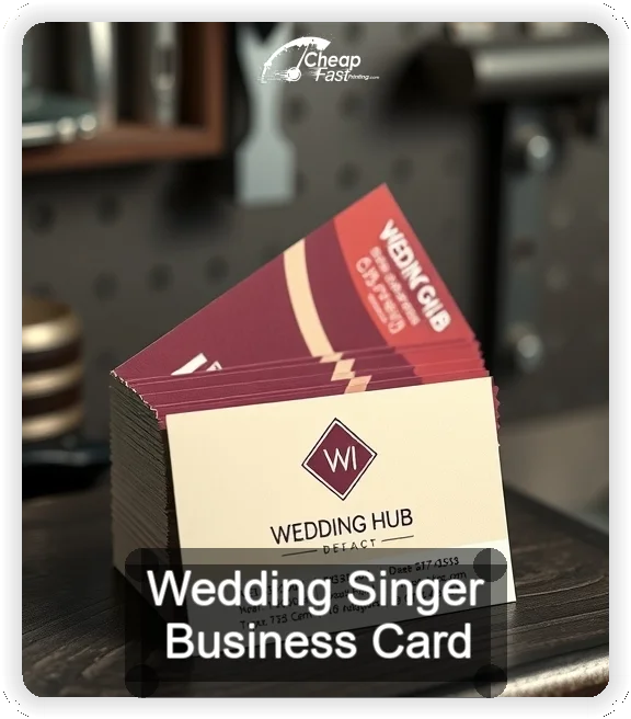 Wedding Singer business card design sample