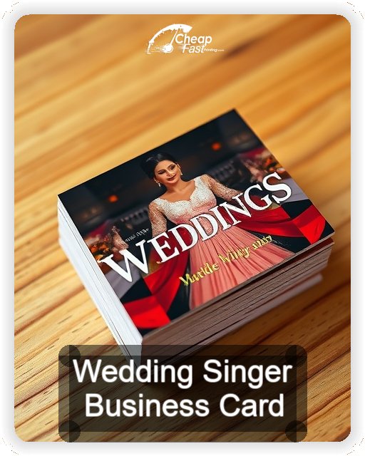 Wedding Singer business card design sample