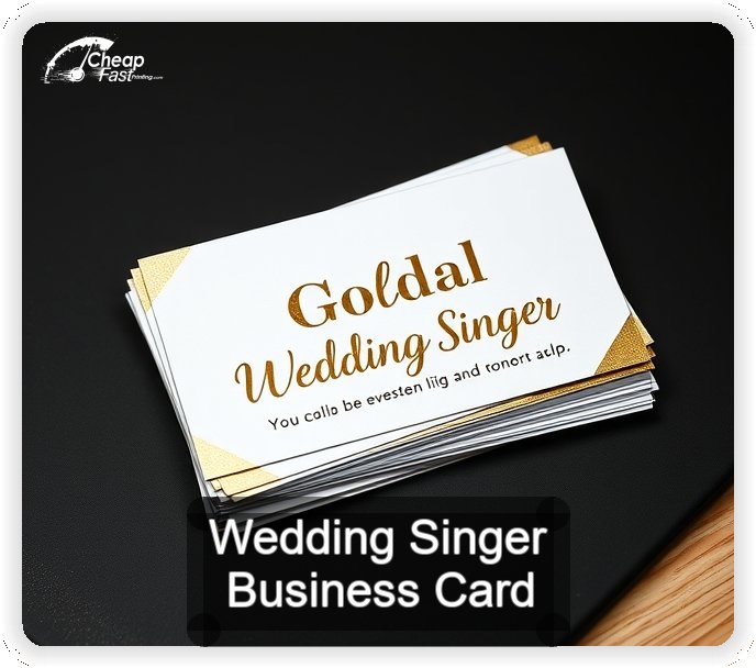 Wedding Singer business card design sample