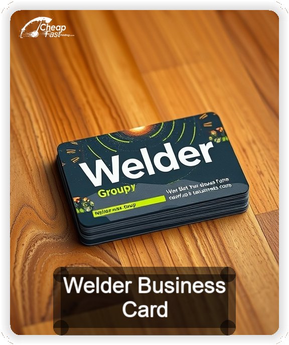 Welder business card design sample