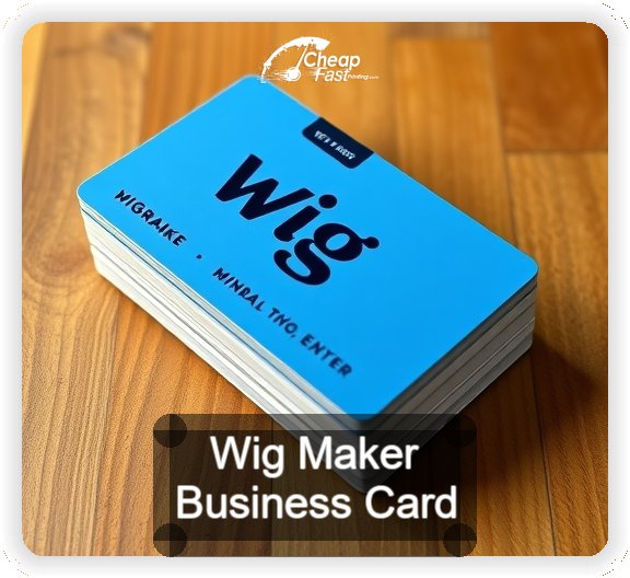 Wig Maker business card design sample