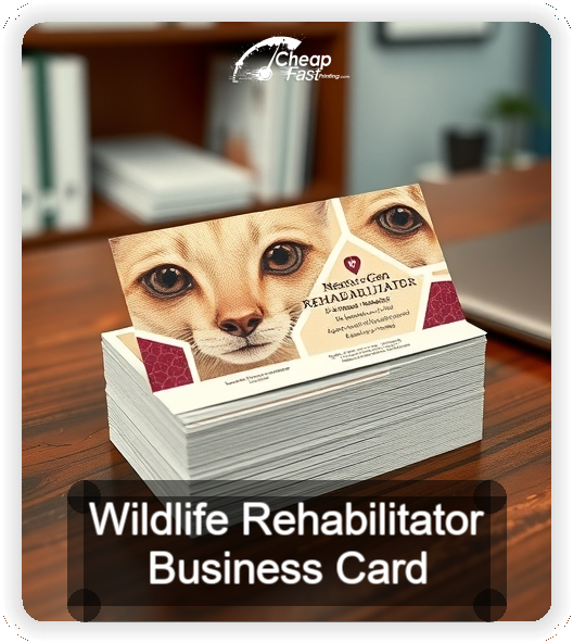 Wildlife Rehabilitator business card design sample