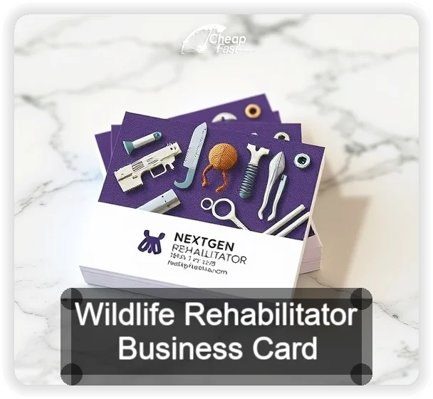 Wildlife Rehabilitator business card design sample