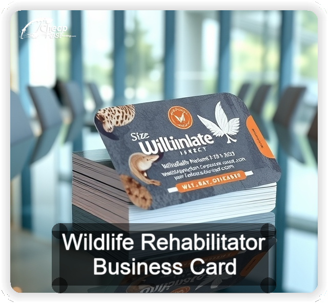 Wildlife Rehabilitator business card design sample