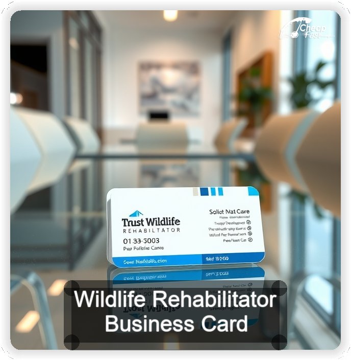 Wildlife Rehabilitator business card design sample