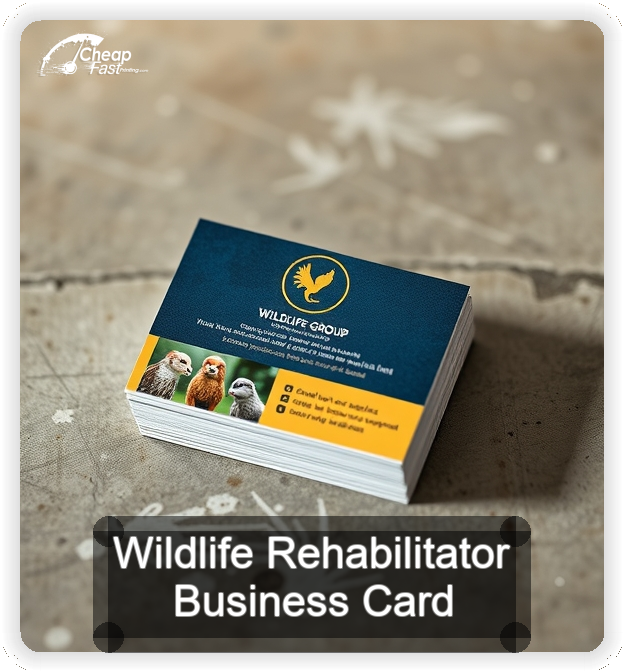 Wildlife Rehabilitator business card design sample
