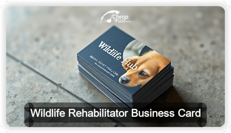 Wildlife Rehabilitator business card design sample