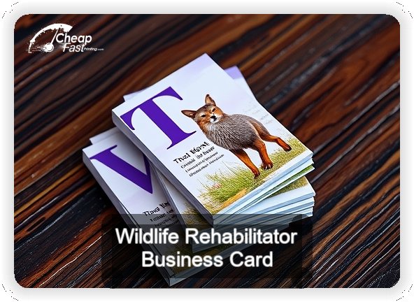 Wildlife Rehabilitator business card design sample