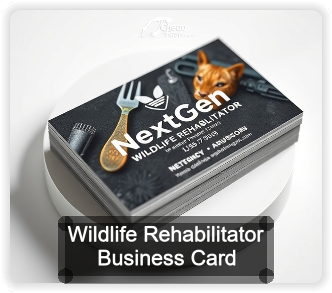 Wildlife Rehabilitator business card design sample
