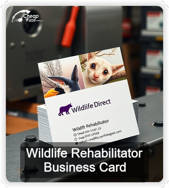 Wildlife Rehabilitator business card design sample