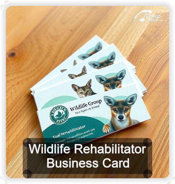 Wildlife Rehabilitator business card design sample