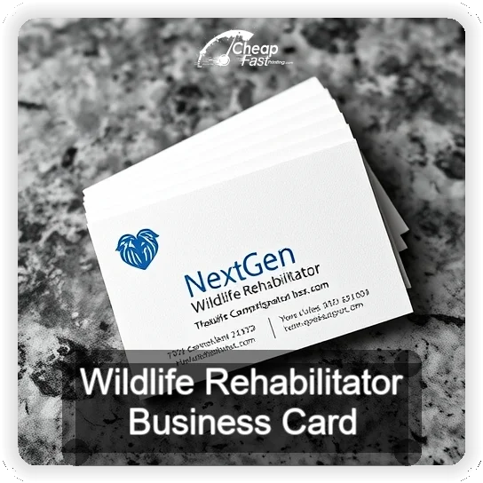 Wildlife Rehabilitator business card design sample
