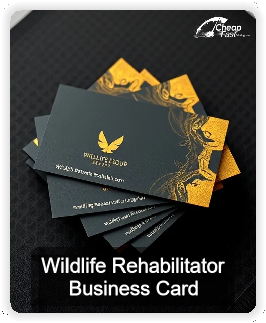 Wildlife Rehabilitator business card design sample
