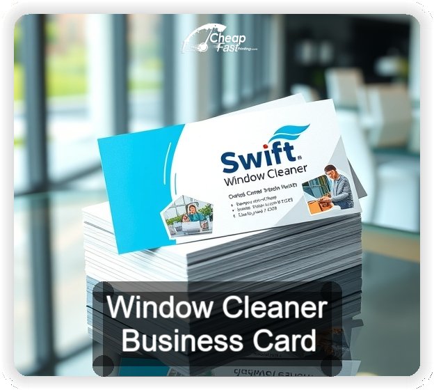 Window Cleaner business card design sample