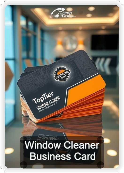 Window Cleaner business card design sample