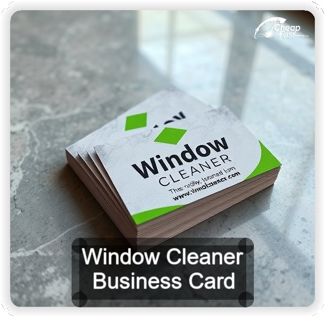 Window Cleaner business card design sample