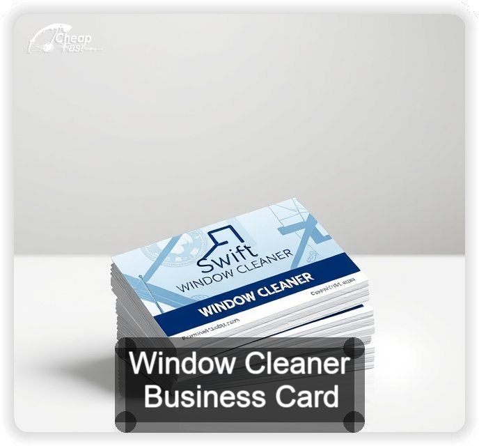 Window Cleaner business card design sample