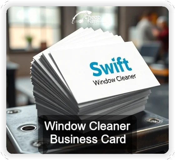 Window Cleaner business card design sample