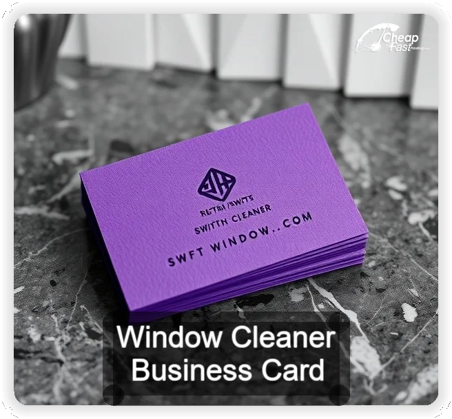Window Cleaner business card design sample