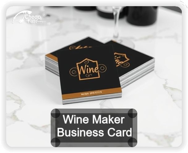 Wine Maker business card design sample