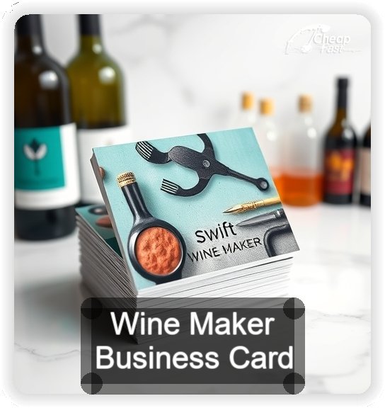 Wine Maker business card design sample