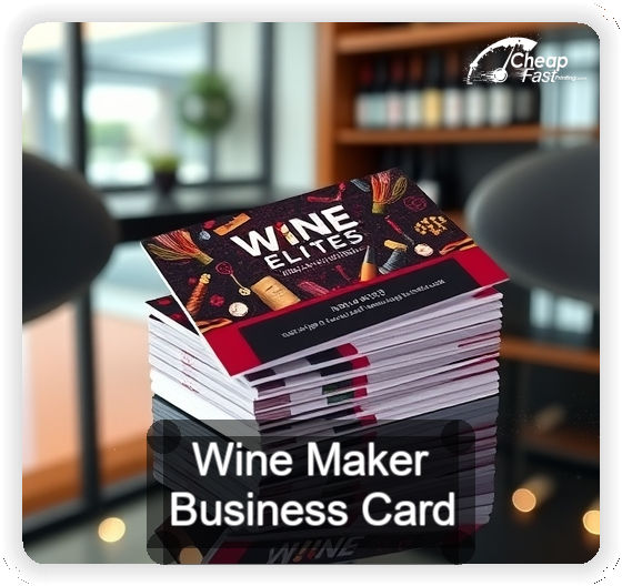 Wine Maker business card design sample