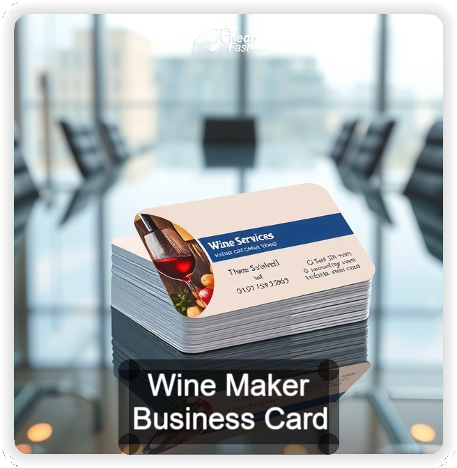 Wine Maker business card design sample