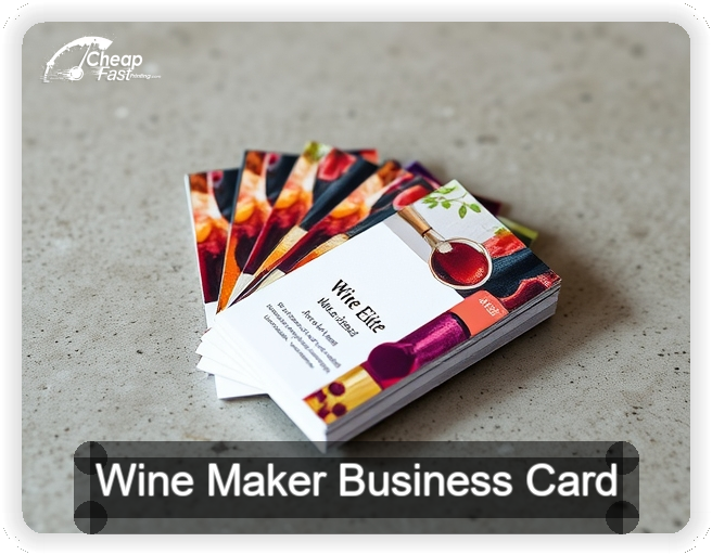 Wine Maker business card design sample
