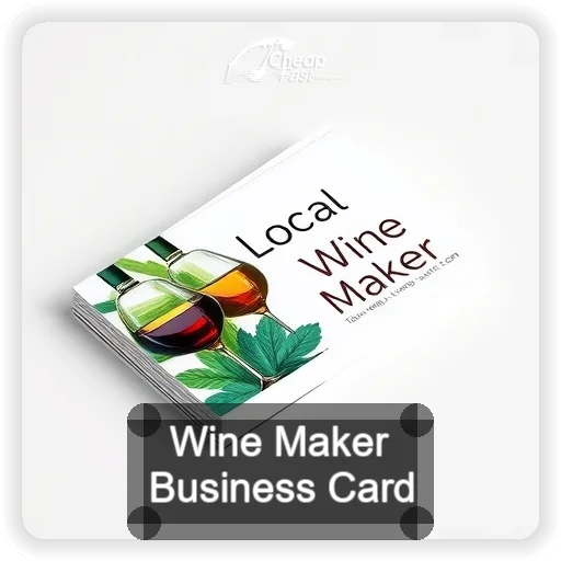 Wine Maker business card design sample