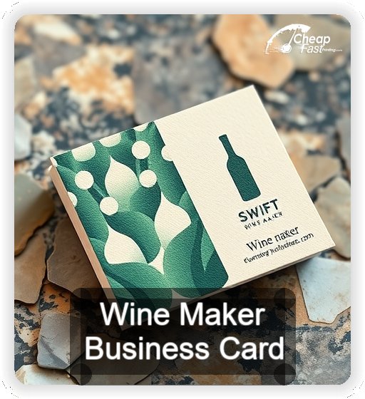 Wine Maker business card design sample