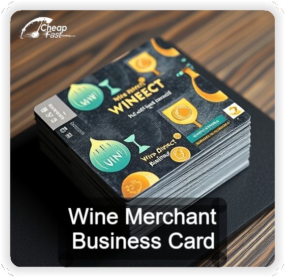 Wine Merchant business card design sample