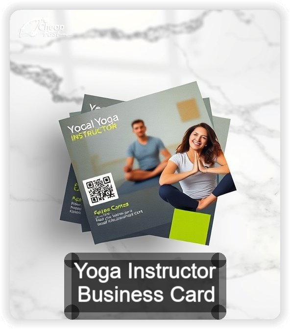 Yoga Instructor business card design sample