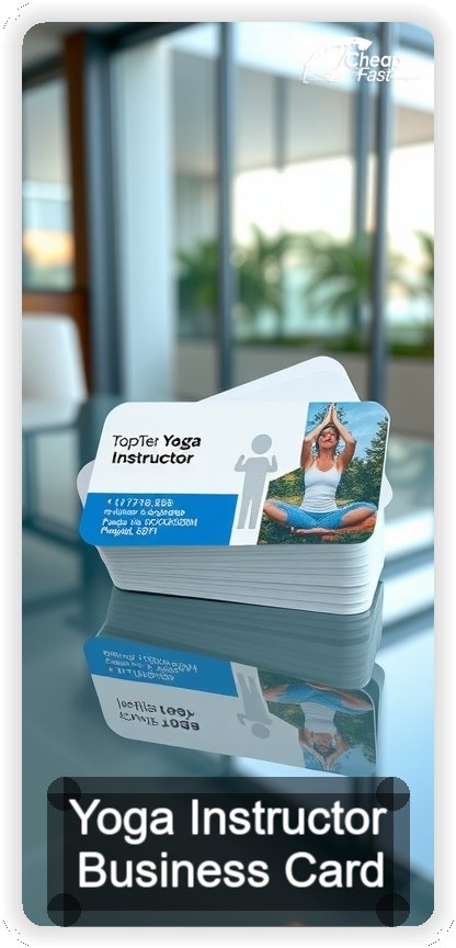 Yoga Instructor business card design sample