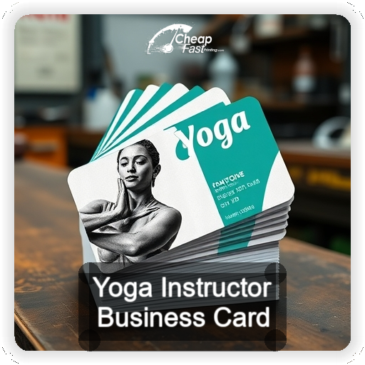 Yoga Instructor business card design sample