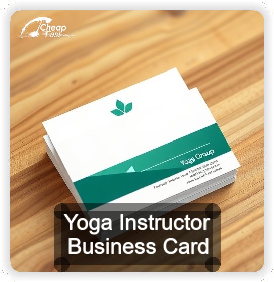 Yoga Instructor business card design sample