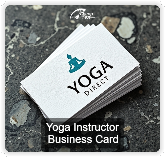 Yoga Instructor business card design sample