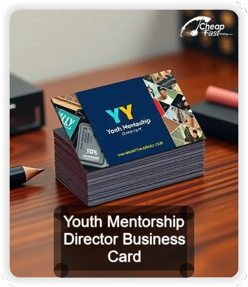 Youth Mentorship Director business card design sample