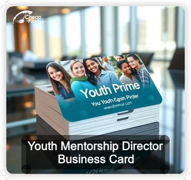 Youth Mentorship Director business card design sample