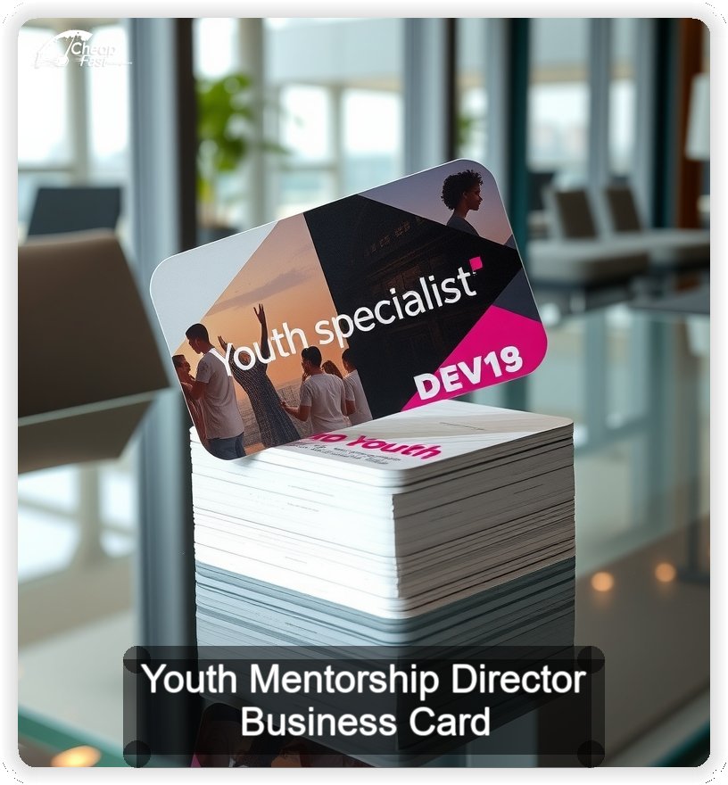 Youth Mentorship Director business card design sample