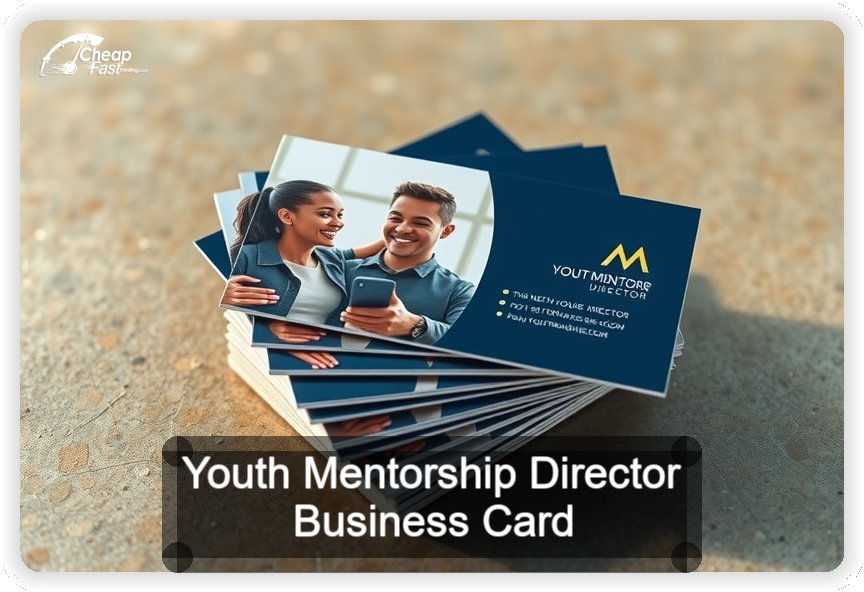 Youth Mentorship Director business card design sample