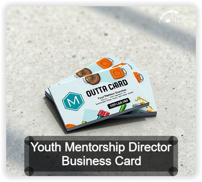 Youth Mentorship Director business card design sample