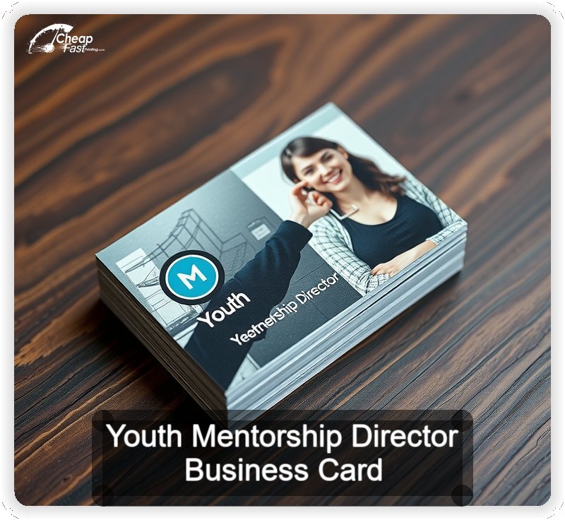 Youth Mentorship Director business card design sample