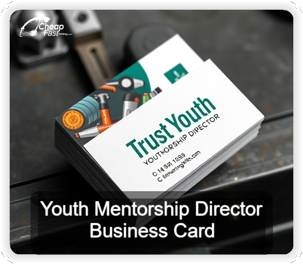 Youth Mentorship Director business card design sample