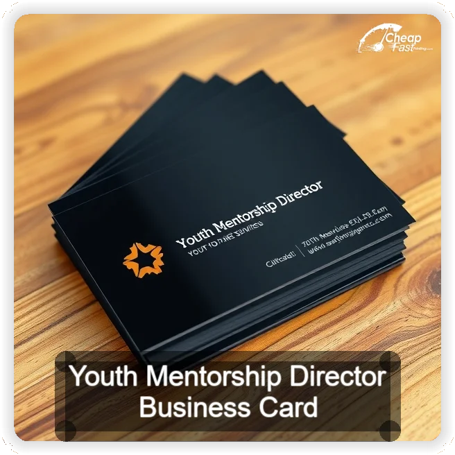 Youth Mentorship Director business card design sample