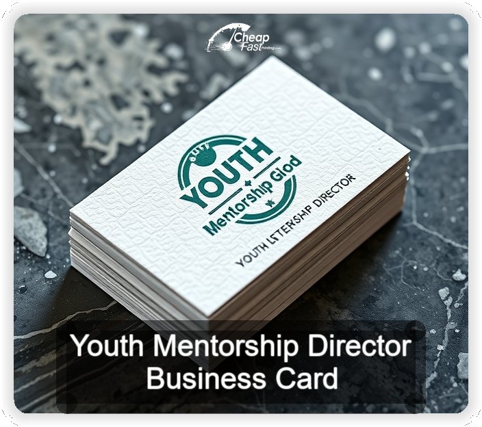 Youth Mentorship Director business card design sample