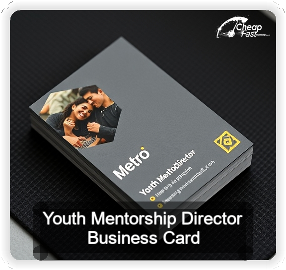 Youth Mentorship Director business card design sample