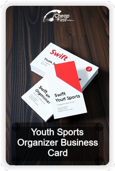 Youth Sports Organizer business card design sample