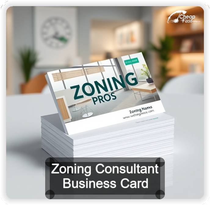 Zoning Consultant business card design sample