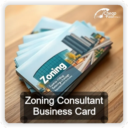 Zoning Consultant business card design sample